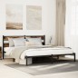 vidaXL Giroletto senza Materaso in Metallo Rovere Fumo 183x213 cm vidaXL Giroletto senza Materaso in Metallo Rovere Fumo 183x213 cm