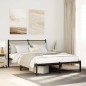 vidaXL Giroletto senza Materaso in Metallo Rovere Sonoma 140x190 cm