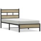 vidaXL Giroletto senza Materasso Rovere Sonoma 90x190 cm in Truciolato