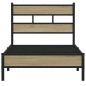 vidaXL Giroletto senza Materasso Rovere Sonoma 90x190 cm in Truciolato