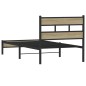 vidaXL Giroletto senza Materasso Rovere Sonoma 90x190 cm in Truciolato