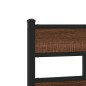 vidaXL Giroletto senza Materasso Rovere Marrone 75x190cm in Truciolato vidaXL Giroletto senza Materasso Rovere Marrone 75x190cm in Truciolato