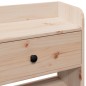 vidaXL Testiera con Scomparti 200 cm in Legno Massello di Pino