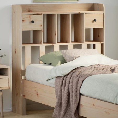 vidaXL Testiera con Ripiani 100 cm in Legno Massello di Pino