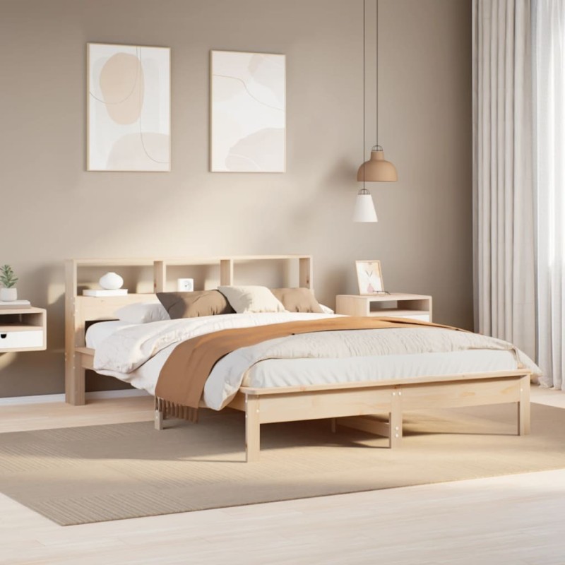 vidaXL Letto senza Materasso 160x200 cm in Legno Massello di Pino vidaXL Letto senza Materasso 160x200 cm in Legno Massello di Pino
