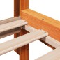 vidaXL Letto senza Materasso Marrone Cera 200x200 cm in Legno di Pino