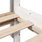 vidaXL Letto senza Materasso Bianco 140x200 cm Legno Massello di Pino