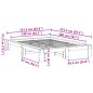 vidaXL Giroletto senza Materasso Marrone Cera 140x200cm Massello Pino vidaXL Giroletto senza Materasso Marrone Cera 140x200cm Massello Pino