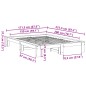 vidaXL Letto senza Materasso Marrone Cera 150x200 cm in Legno di Pino vidaXL Letto senza Materasso Marrone Cera 150x200 cm in Legno di Pino
