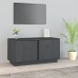 Mobile Porta TV Grigio 80x35x40,5 cm in Legno Massello di Pino Mobile Porta TV Grigio 80x35x40,5 cm in Legno Massello di Pino
