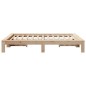vidaXL Letto senza Materasso 150x200 cm in Legno Massello di Pino vidaXL Letto senza Materasso 150x200 cm in Legno Massello di Pino