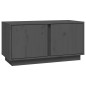 Mobile Porta TV Grigio 80x35x40,5 cm in Legno Massello di Pino Mobile Porta TV Grigio 80x35x40,5 cm in Legno Massello di Pino