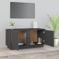 Mobile Porta TV Grigio 80x35x40,5 cm in Legno Massello di Pino Mobile Porta TV Grigio 80x35x40,5 cm in Legno Massello di Pino