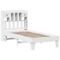 vidaXL Giroletto senza Materasso Bianco 100x200 cm Legno Massello Pino vidaXL Giroletto senza Materasso Bianco 100x200 cm Legno Massello Pino