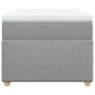 vidaXL Giroletto a Molle con Materasso Grigio Chiaro100x200 cm Tessuto vidaXL Giroletto a Molle con Materasso Grigio Chiaro100x200 cm Tessuto