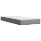 vidaXL Giroletto a Molle con Materasso Grigio Chiaro100x200 cm Tessuto vidaXL Giroletto a Molle con Materasso Grigio Chiaro100x200 cm Tessuto