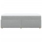 vidaXL Giroletto a Molle con Materasso Grigio Chiaro100x200 cm Tessuto vidaXL Giroletto a Molle con Materasso Grigio Chiaro100x200 cm Tessuto