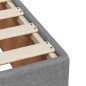 vidaXL Giroletto a Molle con Materasso Grigio Chiaro100x200 cm Tessuto vidaXL Giroletto a Molle con Materasso Grigio Chiaro100x200 cm Tessuto