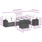 vidaXL Set Divani da Giardino 7 pz con Cuscini Marrone in Polyrattan vidaXL Set Divani da Giardino 7 pz con Cuscini Marrone in Polyrattan