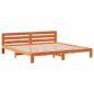 vidaXL Giroletto senza Materasso Marrone Cera 180x200 cm Legno di Pino