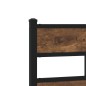 vidaXL Giroletto senza Materaso in Metallo Rovere Fumo 100x200 cm vidaXL Giroletto senza Materaso in Metallo Rovere Fumo 100x200 cm