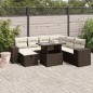 vidaXL Set Divani da Giardino 8 pz con Cuscini Marrone in Polyrattan vidaXL Set Divani da Giardino 8 pz con Cuscini Marrone in Polyrattan