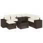 vidaXL Set Divani da Giardino 8 pz con Cuscini Marrone in Polyrattan vidaXL Set Divani da Giardino 8 pz con Cuscini Marrone in Polyrattan