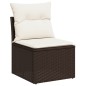 vidaXL Set Divani da Giardino 8 pz con Cuscini Marrone in Polyrattan vidaXL Set Divani da Giardino 8 pz con Cuscini Marrone in Polyrattan
