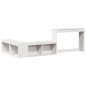 vidaXL Letto senza Materasso Bianco 90x190 cm in Legno Massello Pino vidaXL Letto senza Materasso Bianco 90x190 cm in Legno Massello Pino