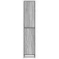 vidaXL Mobile da Bagno Grigio 35x37,5x188,5 cm in Truciolato e Metallo vidaXL Mobile da Bagno Grigio 35x37,5x188,5 cm in Truciolato e Metallo
