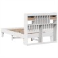 vidaXL Letto senza Materasso Bianco 135x190 cm Legno Massello di Pino vidaXL Letto senza Materasso Bianco 135x190 cm Legno Massello di Pino