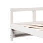 vidaXL Dormeuse con Materasso Bianca 90x200 cm Legno Massello Pino