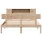 vidaXL Letto Libreria senza Materasso 150x200 cm in Legno di Pino vidaXL Letto Libreria senza Materasso 150x200 cm in Legno di Pino