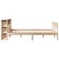 vidaXL Letto Libreria senza Materasso 150x200 cm in Legno di Pino vidaXL Letto Libreria senza Materasso 150x200 cm in Legno di Pino