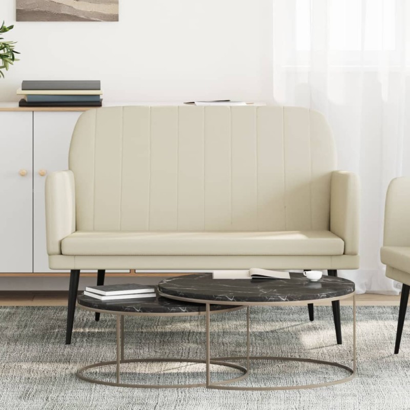 vidaXL Panca Crema 107x80x81 cm in Similpelle vidaXL Panca Crema 107x80x81 cm in Similpelle