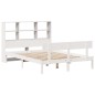vidaXL Letto Libreria senza Materasso Bianco 150x200 cm Legno di Pino vidaXL Letto Libreria senza Materasso Bianco 150x200 cm Legno di Pino