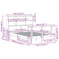vidaXL Letto Libreria senza Materasso Bianco 150x200 cm Legno di Pino vidaXL Letto Libreria senza Materasso Bianco 150x200 cm Legno di Pino
