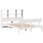vidaXL Letto Libreria senza Materasso Bianco 160x200 cm Legno di Pino