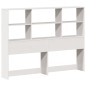 vidaXL Letto Libreria senza Materasso Bianco 160x200 cm Legno di Pino