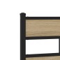 vidaXL Testiera Rovere Sonoma 160 cm in Ferro e Legno Multistrato vidaXL Testiera Rovere Sonoma 160 cm in Ferro e Legno Multistrato