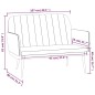 vidaXL Panca Crema 107x80x81 cm in Similpelle vidaXL Panca Crema 107x80x81 cm in Similpelle