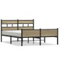 vidaXL Giroletto senza Materasso Rovere Sonoma 140x190cm in Truciolato vidaXL Giroletto senza Materasso Rovere Sonoma 140x190cm in Truciolato