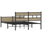 vidaXL Giroletto senza Materasso Rovere Sonoma 140x190cm in Truciolato vidaXL Giroletto senza Materasso Rovere Sonoma 140x190cm in Truciolato