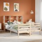 vidaXL Letto Libreria senza Materasso 120x190cm Legno Massello di Pino vidaXL Letto Libreria senza Materasso 120x190cm Legno Massello di Pino