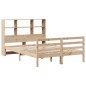 vidaXL Letto Libreria senza Materasso 120x190cm Legno Massello di Pino vidaXL Letto Libreria senza Materasso 120x190cm Legno Massello di Pino