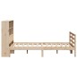 vidaXL Letto Libreria senza Materasso 120x190cm Legno Massello di Pino vidaXL Letto Libreria senza Materasso 120x190cm Legno Massello di Pino