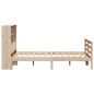 vidaXL Letto Libreria senza Materasso 140x190 cm in Legno di Pino