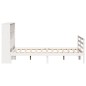 vidaXL Letto Libreria senza Materasso Bianco 140x200 cm Legno di Pino vidaXL Letto Libreria senza Materasso Bianco 140x200 cm Legno di Pino