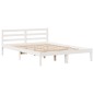 vidaXL Letto Libreria senza Materasso Bianco 140x200 cm Legno di Pino vidaXL Letto Libreria senza Materasso Bianco 140x200 cm Legno di Pino