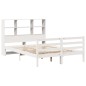 vidaXL Letto Libreria senza Materasso Bianco 150x200 cm Legno di Pino vidaXL Letto Libreria senza Materasso Bianco 150x200 cm Legno di Pino